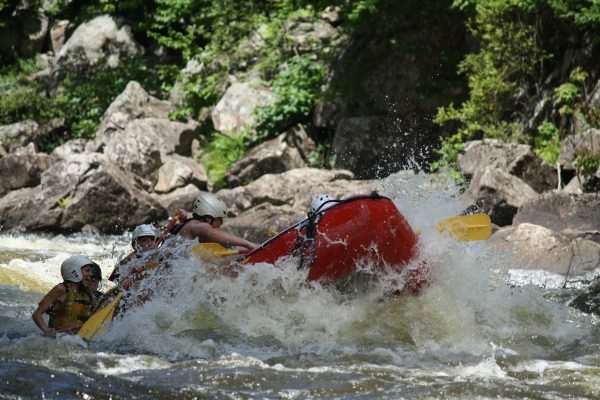 Whitewater Rafting on a River