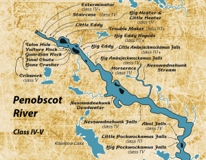Map of the Penobscot River